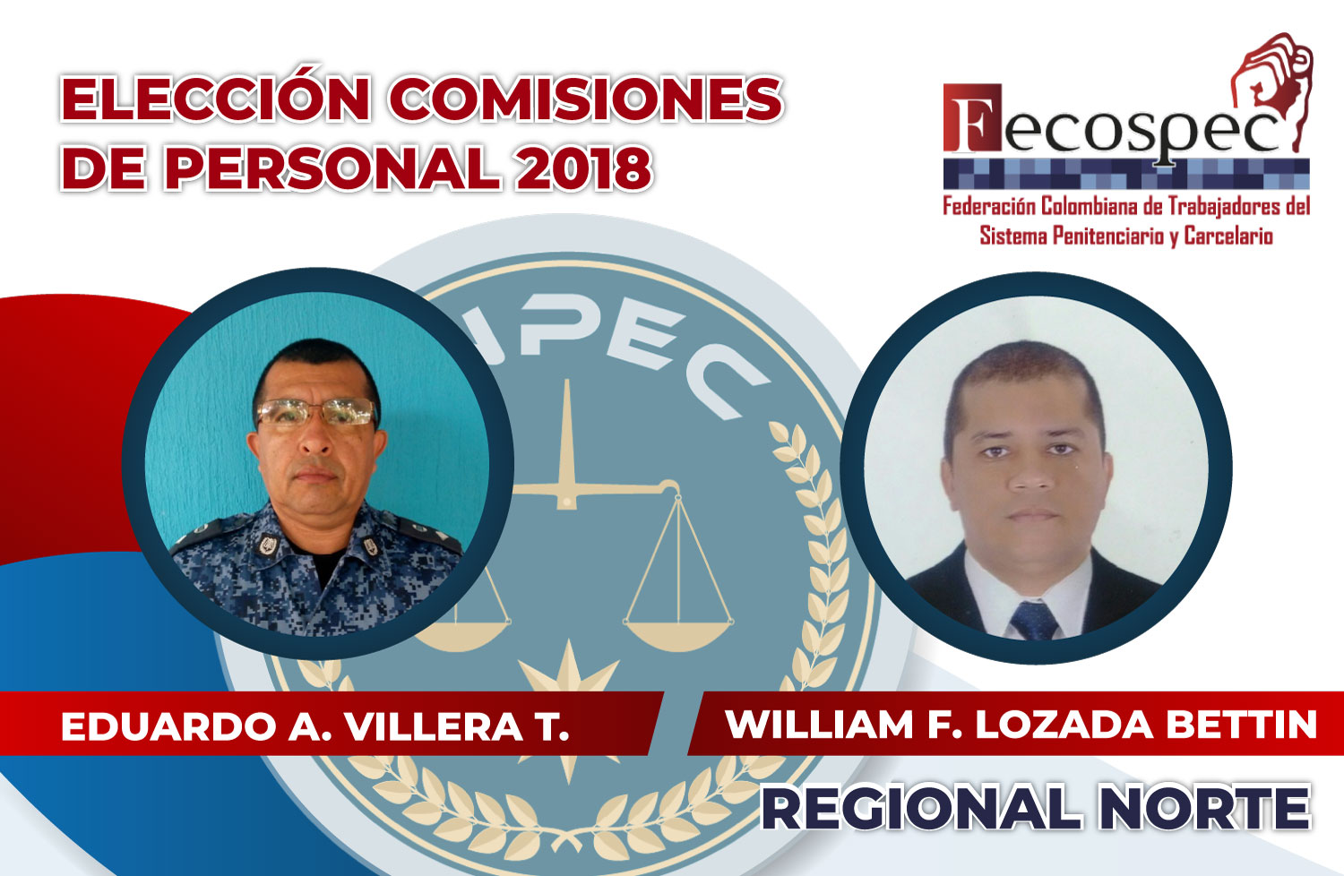 Candidatos Oficiales Por FECOSPEC A Las Comisiones De Personal