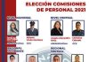Candidatos a las Comisiones de personal 2021